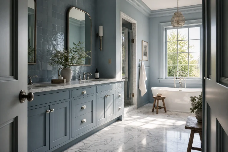 Serene Dusty Blue Bathroom Ideas for a Calm and Elegant Space