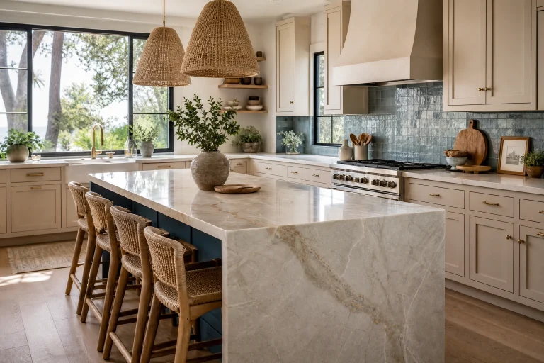 Stunning Blue and Beige Kitchen Ideas for a Balanced Space