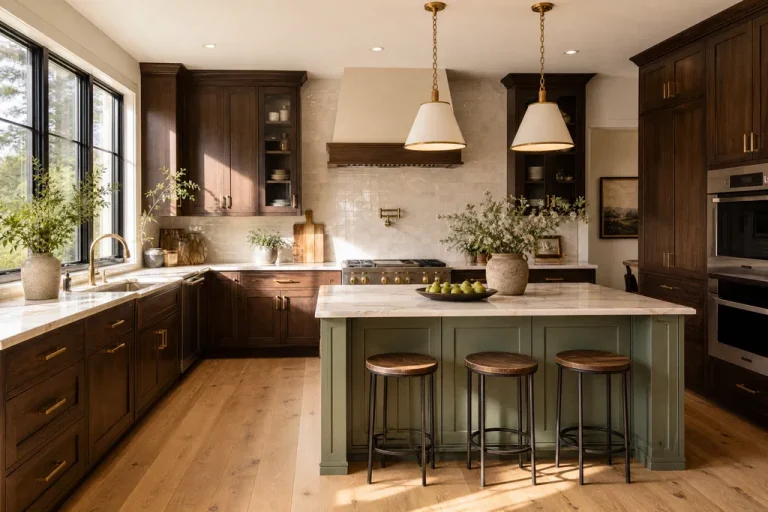 Designing Timeless and Welcoming Kitchens with Rich Brown Cabinetry
