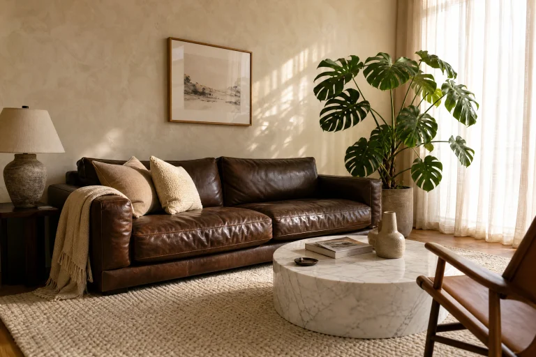 Stunning Dark Brown Couch Living Room Ideas for a Cozy Space