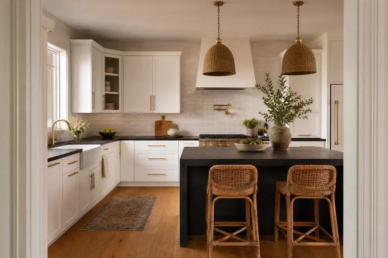 Black Countertop Kitchen Ideas That Start With the Right Cabinet Pairing