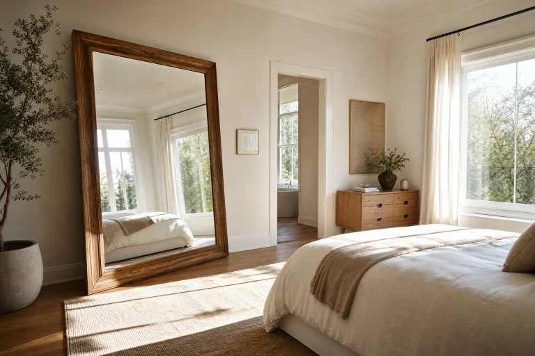 24 Beautiful and Creative Bedroom Accent Mirror Ideas
