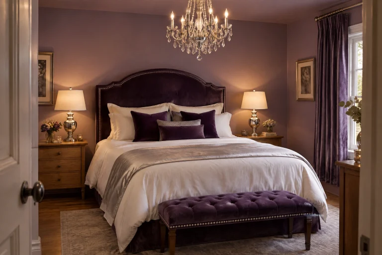 Silver and Purple Bedroom Ideas That Feel Rich, Not Themed